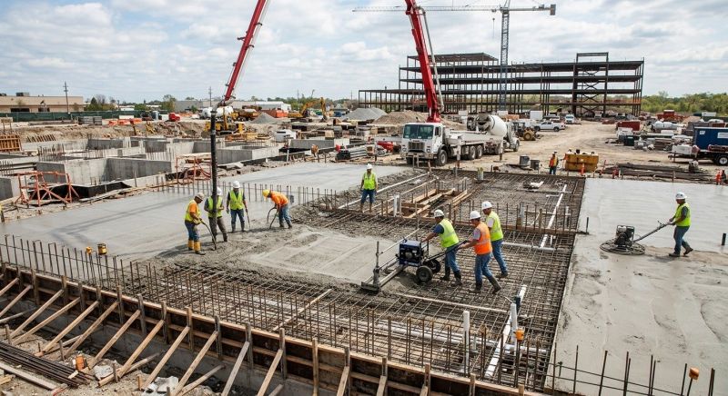 Commercial Slab Installation in Lansing, MI